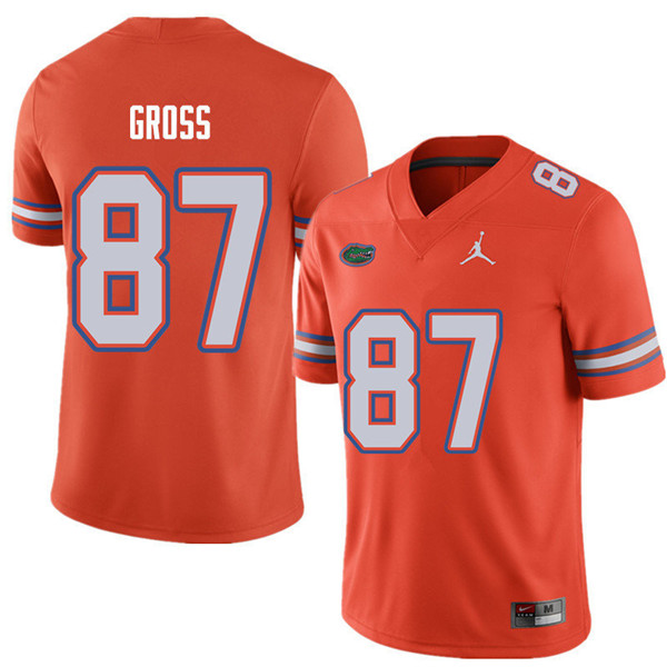Jordan Brand Men #87 Dennis Gross Florida Gators College Football Jerseys Sale-Orange - Click Image to Close